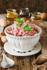 minced meat in a bowl