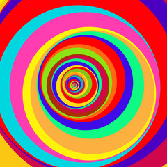 Colorful Abstract Psychedelic Art Background. Vector Illustratio