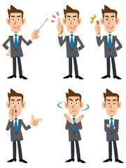 ビジネスマンの青年（正面向き）