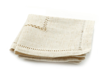 folded linen napkin