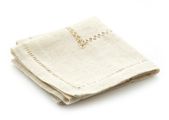 folded linen napkin
