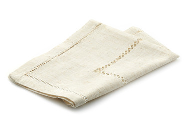 folded linen napkin