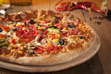 Delicious Italian supreme Pizza