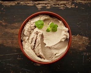 bowl of liver pate