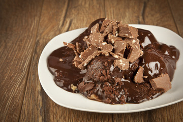 Profiteroles with Chocolate Sauce