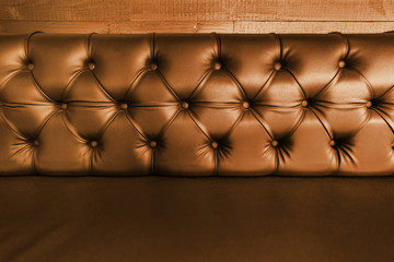 background with close-up of  dark brown  leather seal