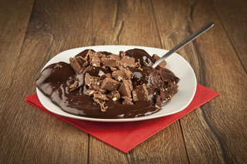 Profiteroles with Chocolate Sauce