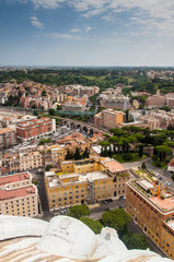 Fototapeta na wymiar Aerial view of Rome