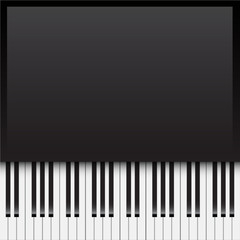 Background with piano keys