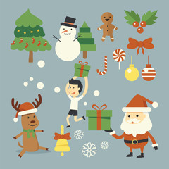 Christmas character set