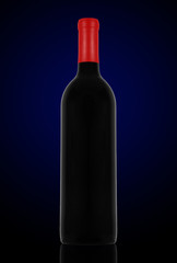 red wine and a bottle