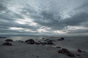 sunset on the shore of Koh Samui