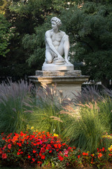 Obraz premium Paris - Luxembourg Gardens. Sculpture of Archidamas