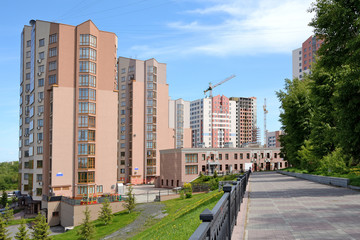 Kemerovo, construction of residential houses