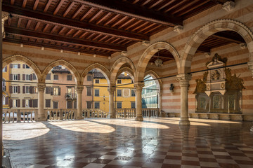 Inside of Loggia Lionello in Udine (City hall)