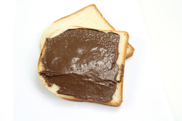 tartine au chocolat
