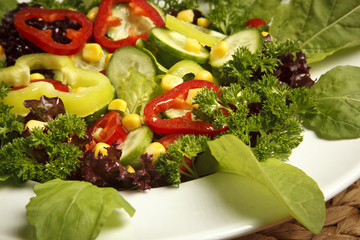 bowl of mixed salad
