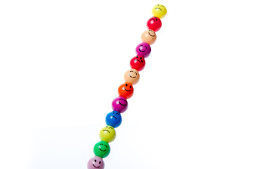 Range of smileys with different expression