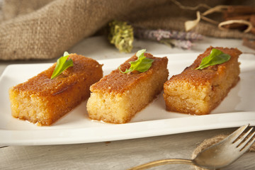 Ramadan Dessert sam tatlisi traditional Turkish sweet