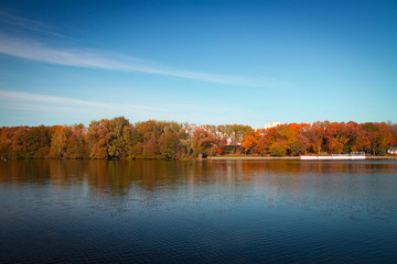 golden autumn on the lake.