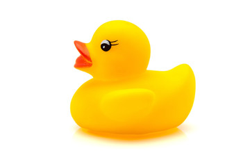 pato de goma amarillo