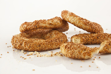 Turkish Bagel Simit with Sesame