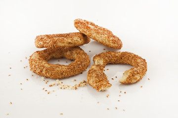 Turkish Bagel Simit with Sesame