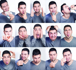 Fototapeta premium collage faces