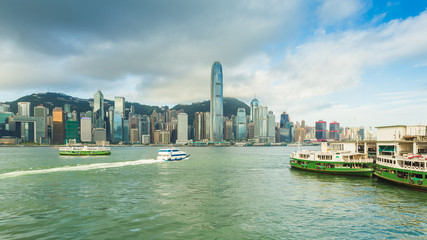 Fototapeta premium Victoria Harbour in Hong Kong