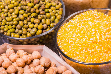 Composition of glasses with cereals