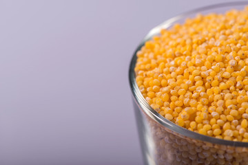 Composition of glasses with cereals