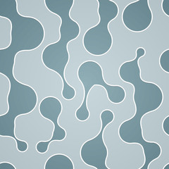 Seamless pattern with abstract shapes on white background
