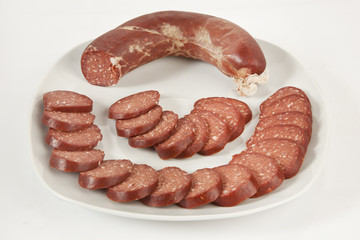 Sausage ( Turkish Sucuk ) isolated