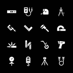 Set icons of measuring tools
