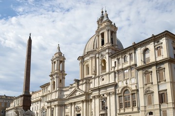 Fototapeta na wymiar Chiesa di S,Agnese a Piazza Navona