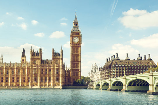 Fototapeta Big Ben in sunny day, London