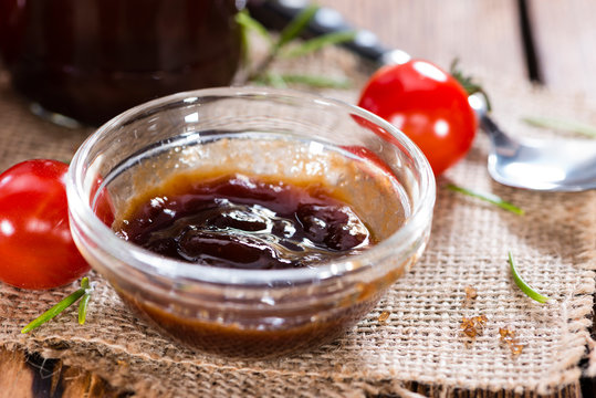 Bowl with Barbeque Sauce