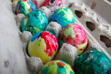 Self Painted Easter Eggs