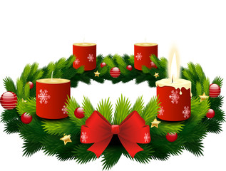 advent wreath 1st candle