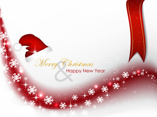 Christmas greeting card, background with christmas decoration