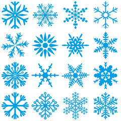 Blue Snowflakes 1