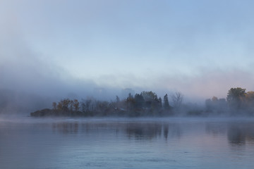Morning Mist on the Ottawa River