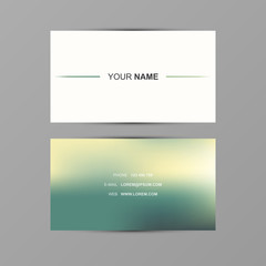 Fototapeta premium Modern business card with blurred background