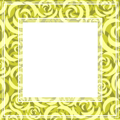 green roses border
