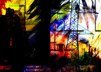 City Industrial Abstract