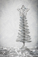 Metal new year tree