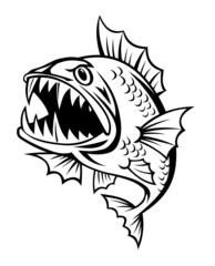 Obraz premium Angry fish