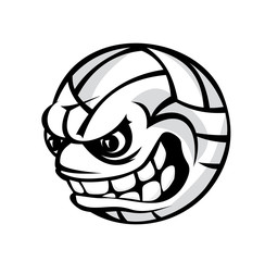 Volleyball cartoon ball