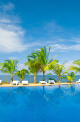 Naklejka premium Romantic Villa Blue Luxury