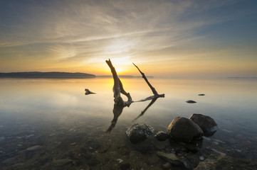 zachód słońca nad morzem,Rugia,Niemcy © Mike Mareen
